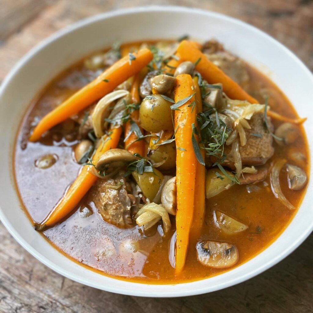 Kip op z’n Frans met groenten & dragon