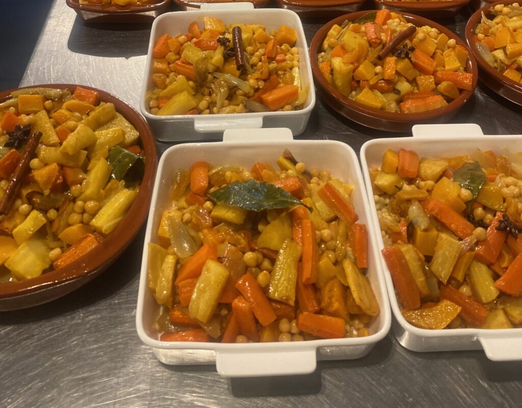 Parelcouscous met geroosterde groenten (v)