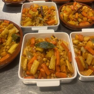 Parelcouscous met geroosterde groenten (v)