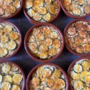 Courgettegratin (v)