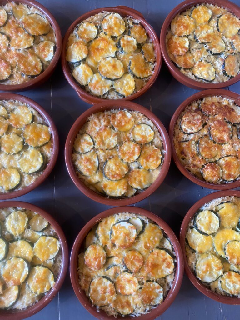 Courgettegratin (v)