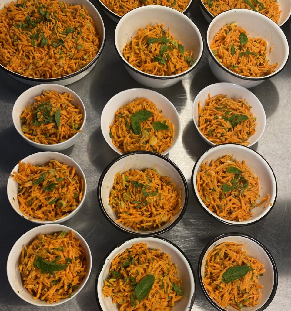 Ovenschotel met linzen, prei en puree (v)