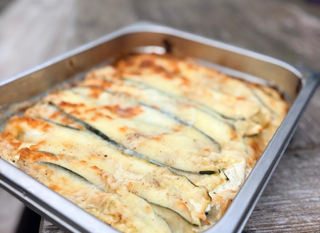 Courgettelasagne met ricotta (v)