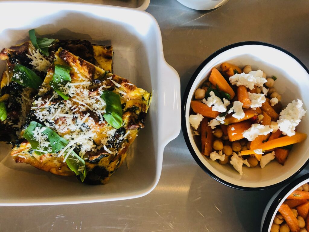 Strata met spinazie (v)