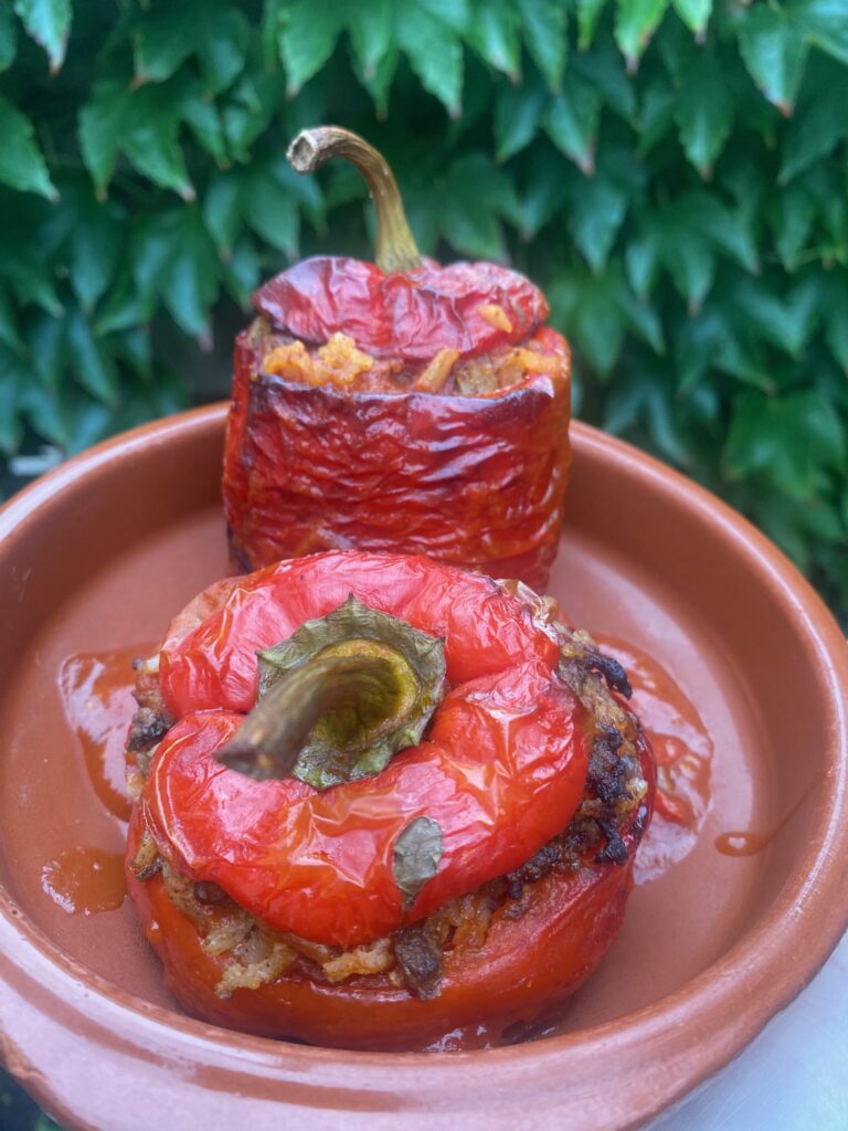 Vegetarische gevulde paprika’s